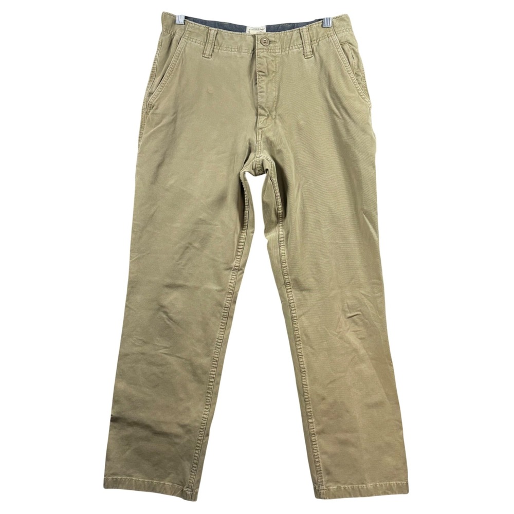 Dockers Chino Pants Tan Khaki Straight Fit Hidden Zip Pocket Mens 30x30 (30x28)